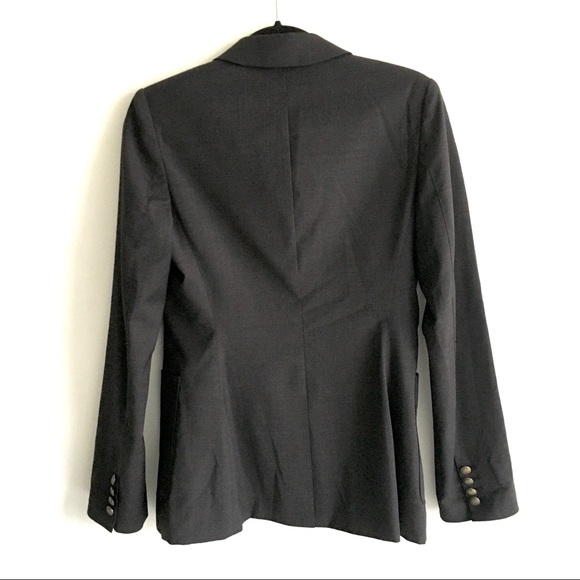 (SOLD) ARITZIA Blazer Boyfriend Charcoal Gray 4 - Picture 5 of 7